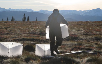 Field researcher in Alaska